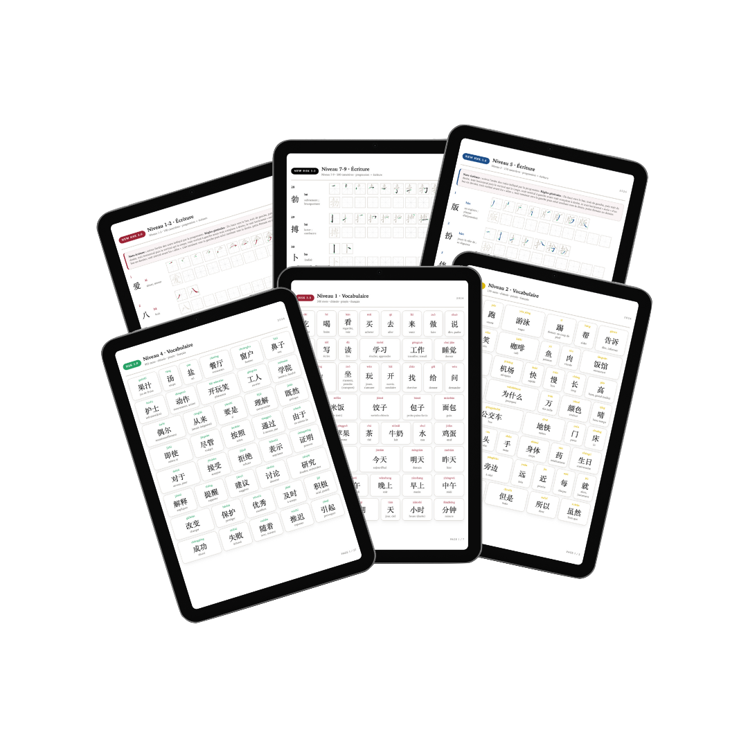 Écriture HSK - Pack complet